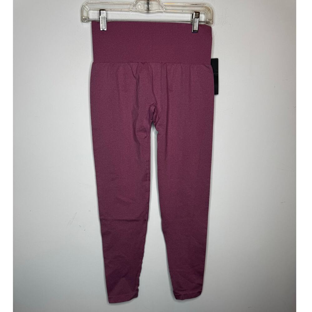 NVGTN Mauve Purple Contour Seamless High Waisted Workout Gym Leggings Size M